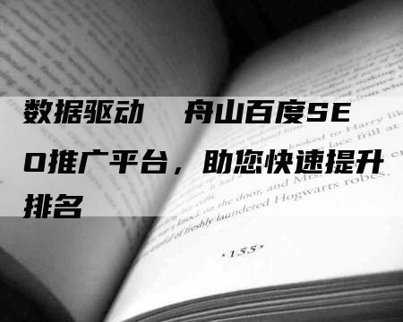 数据驱动  舟山百度SEO推广平台，助您快速提升排名-网站排名优化网