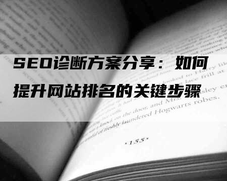 SEO诊断方案分享：如何提升网站排名的关键步骤-网站排名优化网