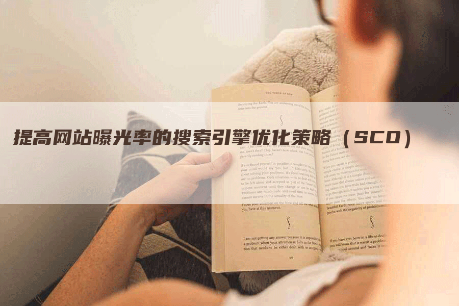 提高网站曝光率的搜索引擎优化策略（SCO）