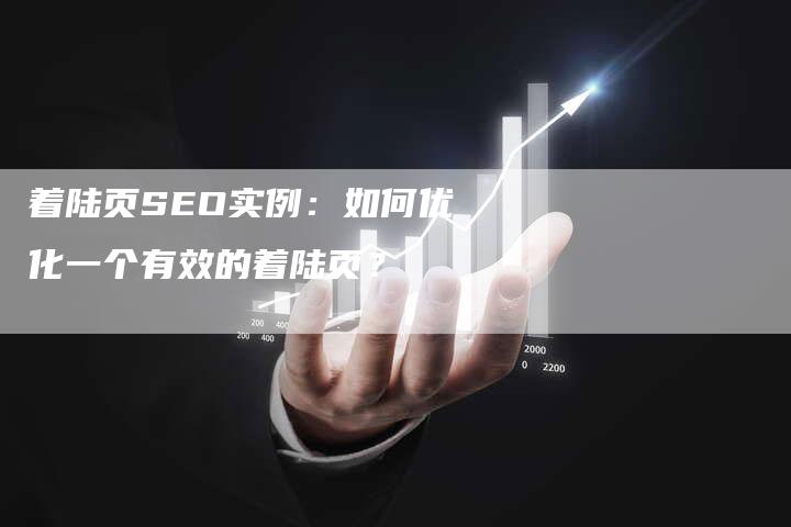 着陆页SEO实例：如何优化一个有效的着陆页？