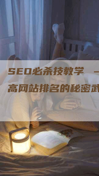 SEO必杀技教学 – 提高网站排名的秘密武器