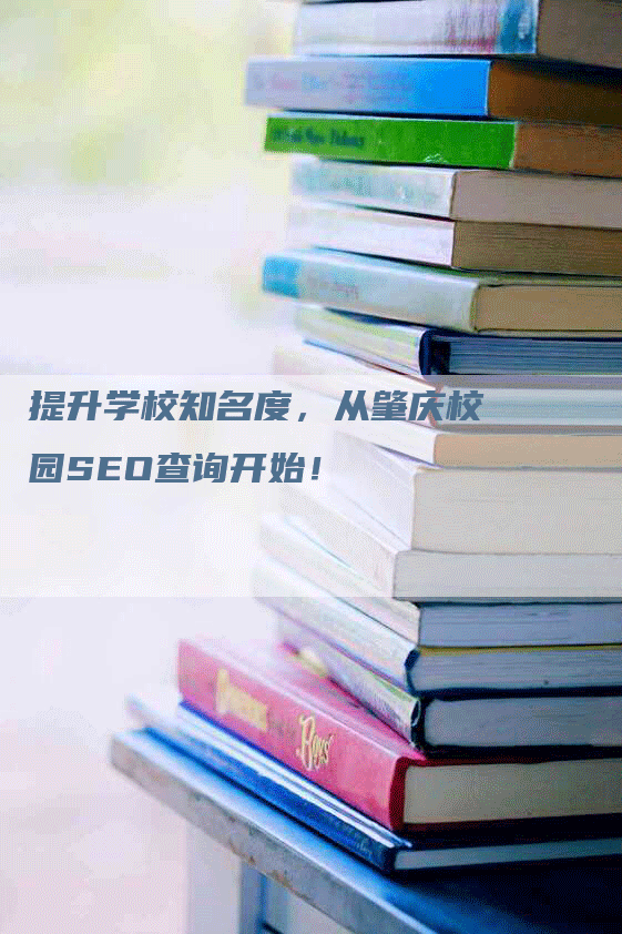 提升学校知名度，从肇庆校园SEO查询开始！