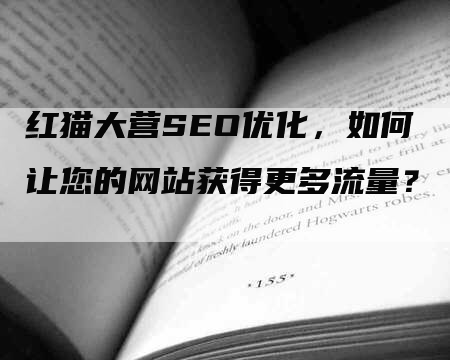 红猫大营SEO优化，如何让您的网站获得更多流量？