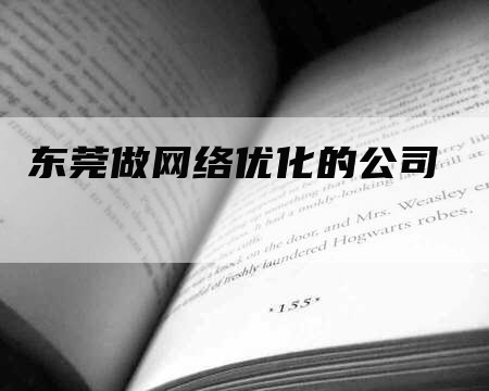 东莞做网络优化的公司-网站排名优化网