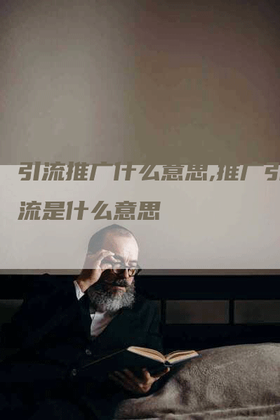 引流推广什么意思,推广引流是什么意思-网站排名优化网