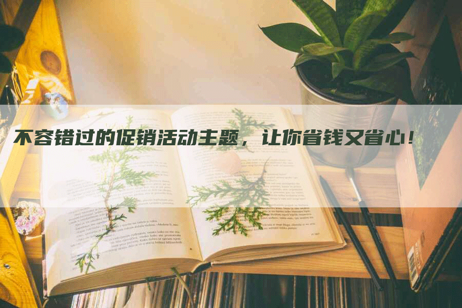 不容错过的促销活动主题，让你省钱又省心！-网站排名优化网