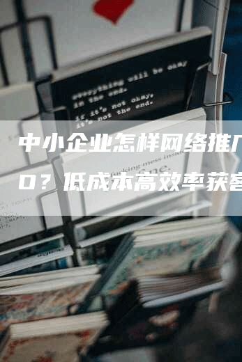 中小企业怎样网络推广SEO？低成本高效率获客方法