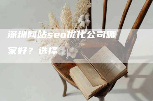 深圳网站seo优化公司哪家好？选择-网站排名优化网