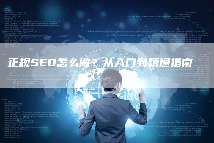 正规SEO怎么做？从入门到精通指南-网站排名优化网