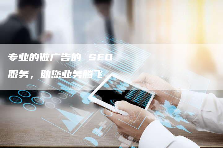 专业的做广告的 SEO 服务，助您业务腾飞