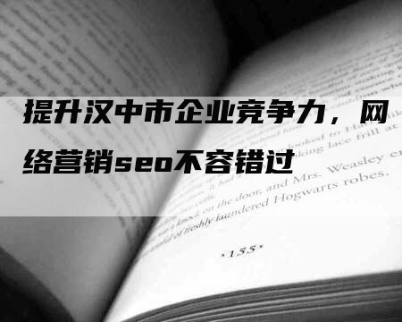 提升汉中市企业竞争力，网络营销seo不容错过