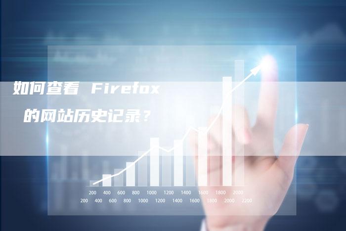 如何查看 Firefox 的网站历史记录？-网站排名优化网