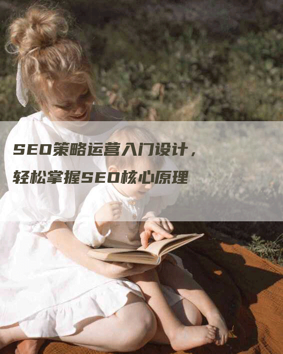 SEO策略运营入门设计，轻松掌握SEO核心原理