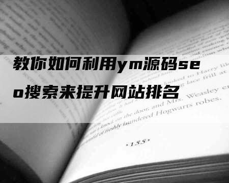 教你如何利用ym源码seo搜索来提升网站排名-网站排名优化网