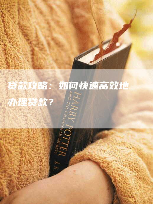 贷款攻略：如何快速高效地办理贷款？-网站排名优化网