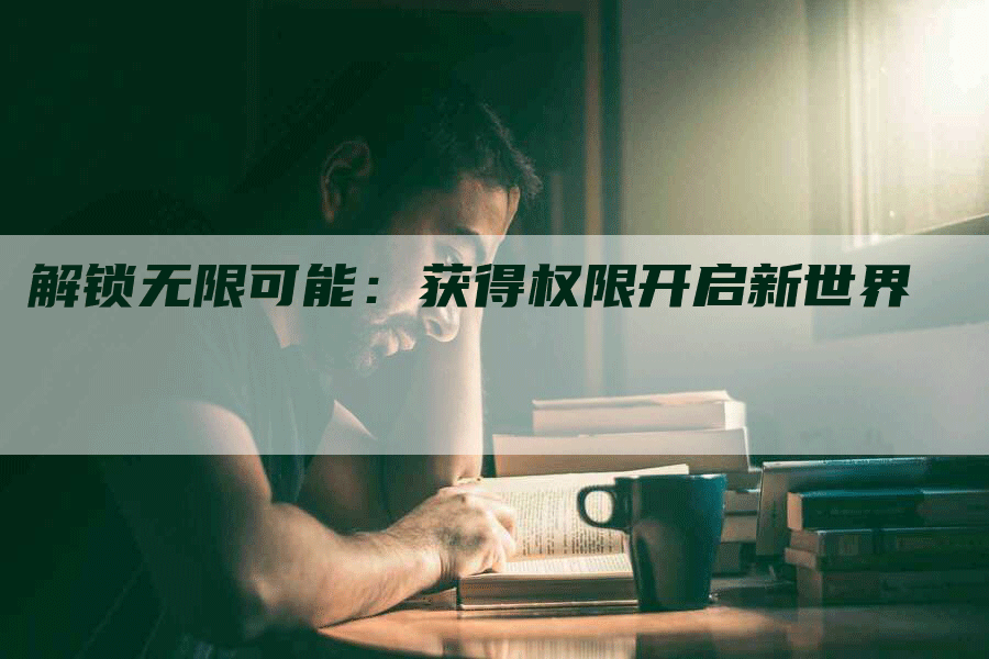 解锁无限可能：获得权限开启新世界-网站排名优化网