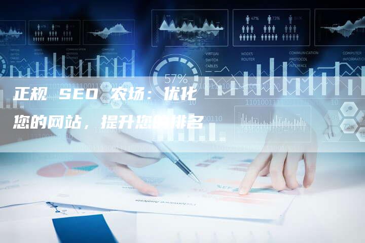 正规 SEO 农场：优化您的网站，提升您的排名