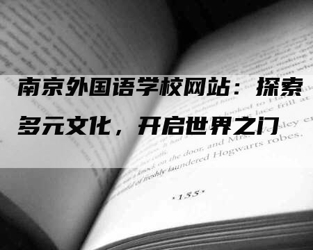 南京外国语学校网站：探索多元文化，开启世界之门-网站排名优化网