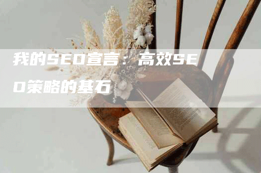 我的SEO宣言：高效SEO策略的基石-网站排名优化网