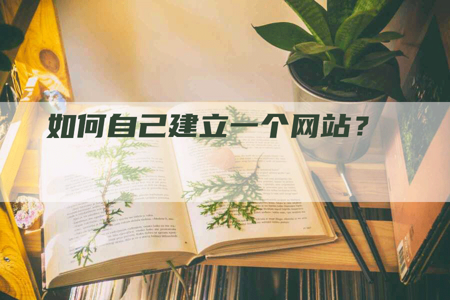 如何自己建立一个网站？-网站排名优化网