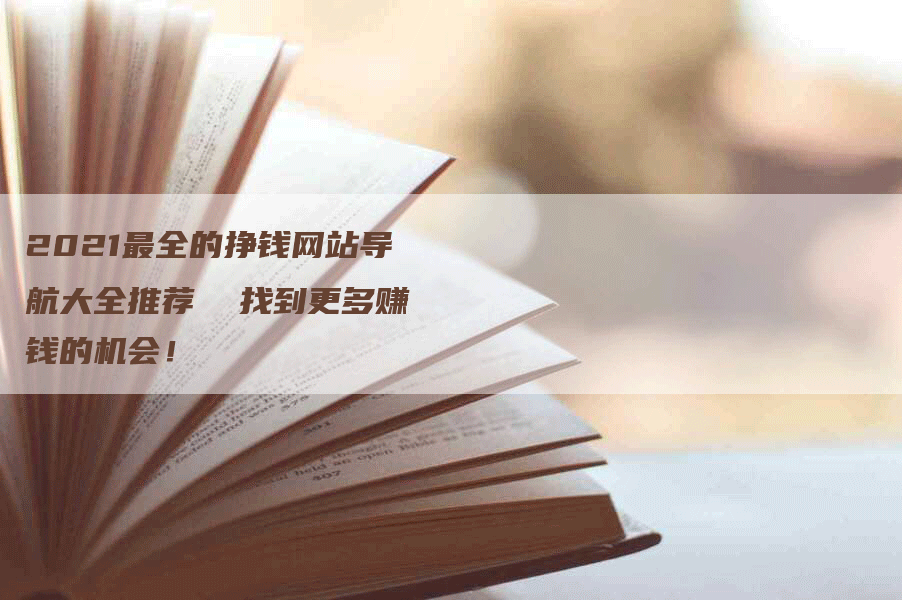 2021最全的挣钱网站导航大全推荐  找到更多赚钱的机会！-网站排名优化网