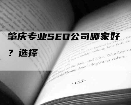 肇庆专业SEO公司哪家好？选择-网站排名优化网