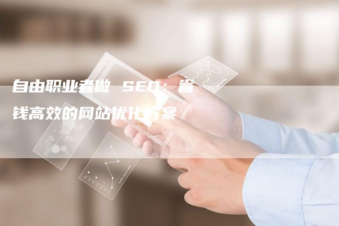 自由职业者做 SEO：省钱高效的网站优化方案-网站排名优化网