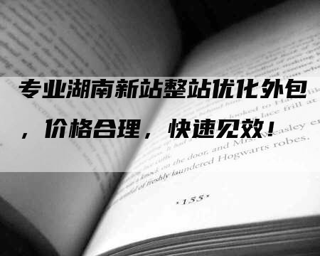 专业湖南新站整站优化外包，价格合理，快速见效！-网站排名优化网