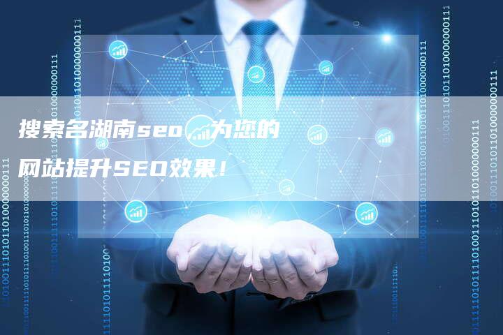 搜索名湖南seo，为您的网站提升SEO效果！-网站排名优化网