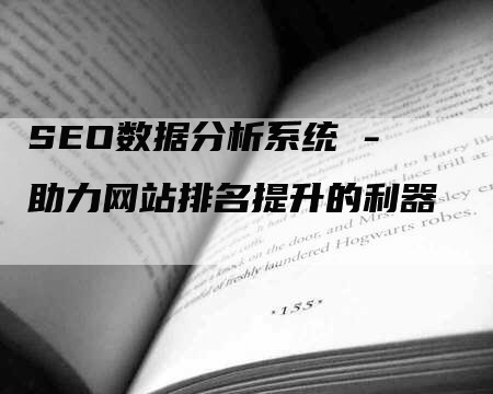 SEO数据分析系统 - 助力网站排名提升的利器