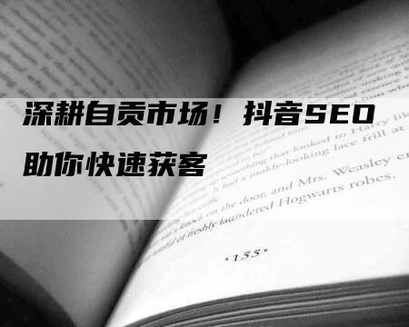 深耕自贡市场！抖音SEO助你快速获客-网站排名优化网