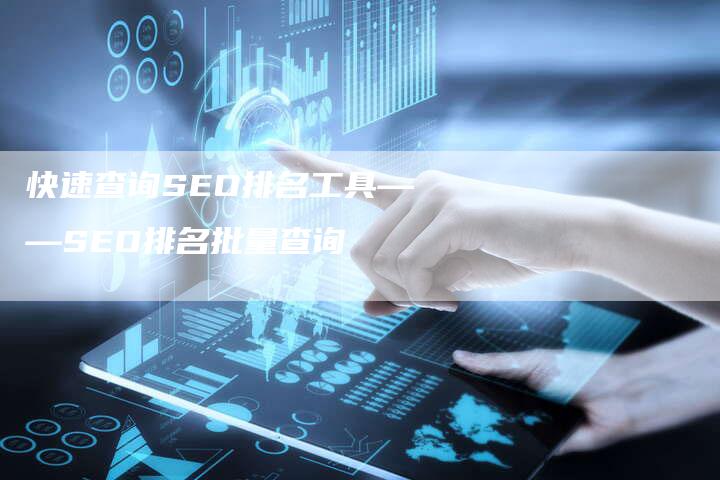 快速查询SEO排名工具——SEO排名批量查询