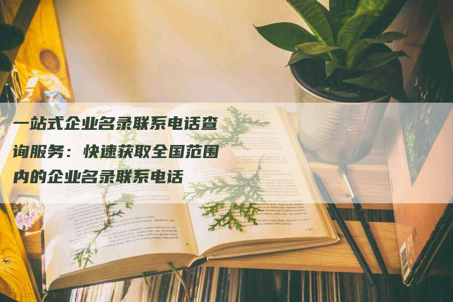 一站式企业名录联系电话查询服务：快速获取全国范围内的企业名录联系电话-网站排名优化网