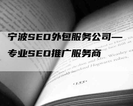 宁波SEO外包服务公司—专业SEO推广服务商